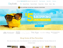 Tablet Screenshot of oxyfresh.com